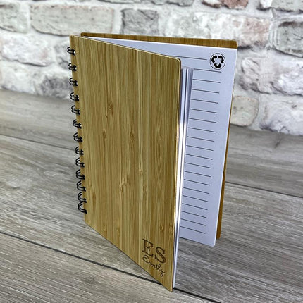 Personalised Bamboo Note Book