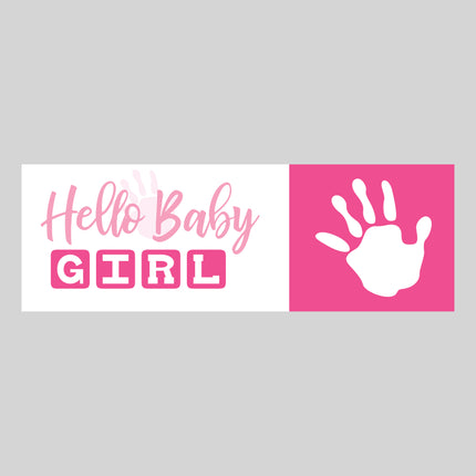 Personalite Insert  - Hello baby Girl (non personalised)