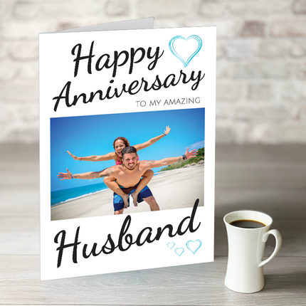 NOW ONLY £7.99!       Happy Anniversary - Amazing Husband - Hexcanvas