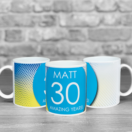 Any age Mug with personalised Name - Hexcanvas