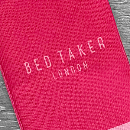 SMALL Bed Taker Pink Socks Personalised Text - Hexcanvas