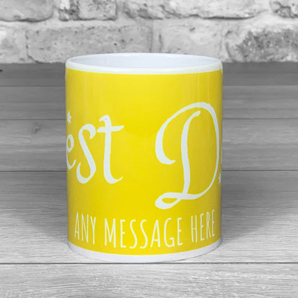 Best Dad Text Personalised Photo Mug - Choice of colours! - Hexcanvas