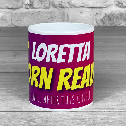 Born Ready (after Coffee!) Personalised name Mug - Hexcanvas