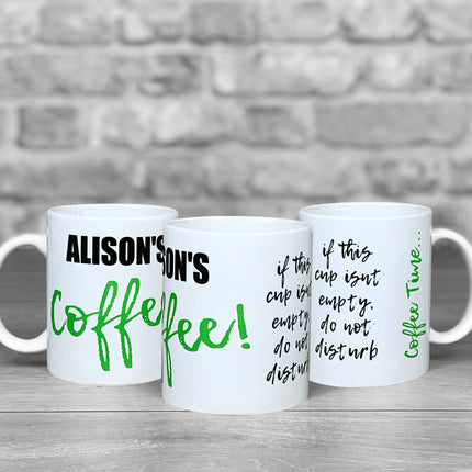 Coffee Mug With Personalised Name - Hexcanvas