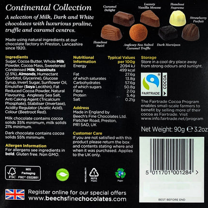 Beech's Fine Continental Chocolate - Hexcanvas