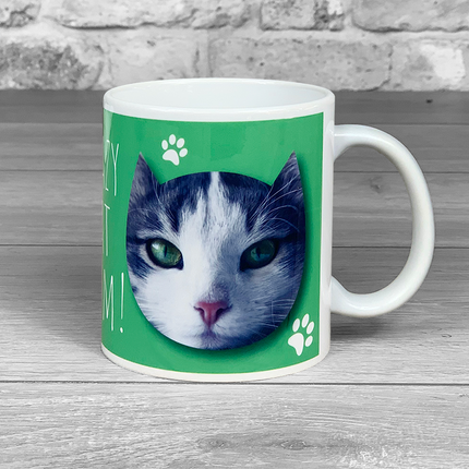 Crazy Cat Mum Personalised Photo Mug - Hexcanvas