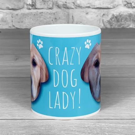 Crazy Dog Lady Personalised Photo Mug - Hexcanvas