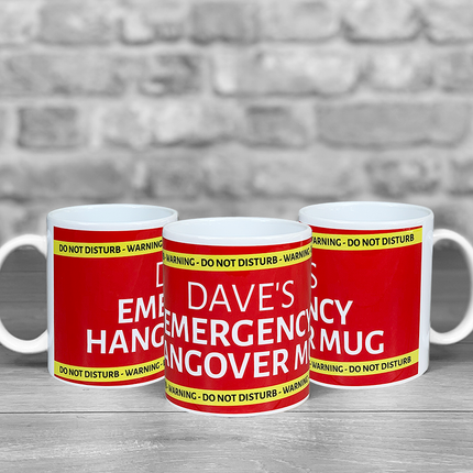 Emergency Hangover Mug Personalised Name - Hexcanvas