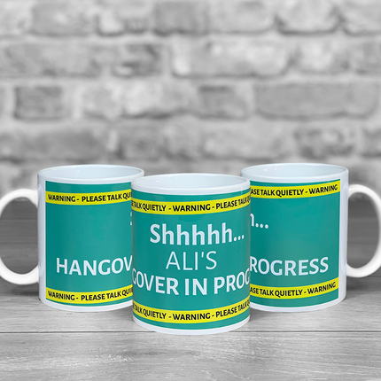 Hangover in progress Mug Personalised Name - Hexcanvas