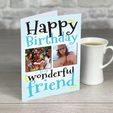 Wonderful Friend Birthday Card - Hexcanvas