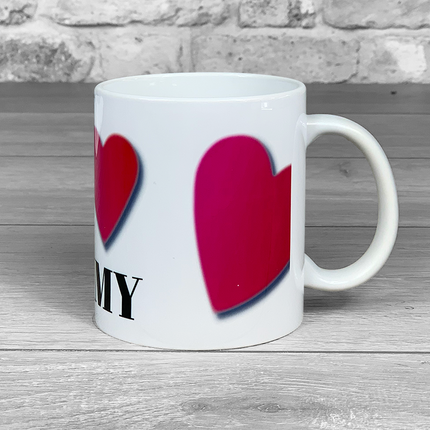 I heart personalised name mug - Hexcanvas