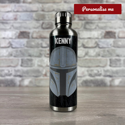 Star Wars The Mandalorian Metal Water Bottle