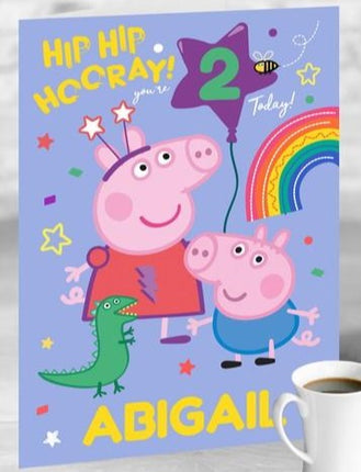 Peppa Pig Personalised Card