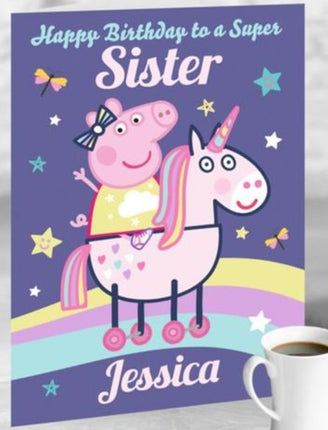 Peppa Pig Personalised Card