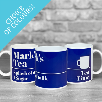 Tea Mug 'How do you like yours?' with Personalised Name - Hexcanvas