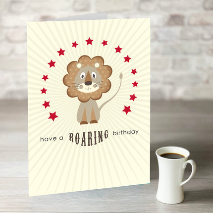Have a Roaring Birthday Card - Hexcanvas