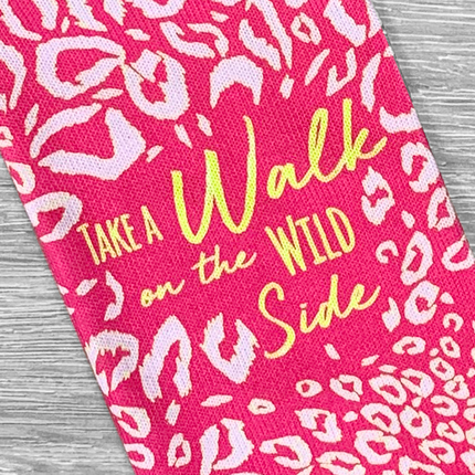 LARGE Wild Side Pink Socks Personalised Photo - Hexcanvas