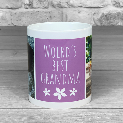 World's Best Grandma Photo Upload Mug - Hexcanvas