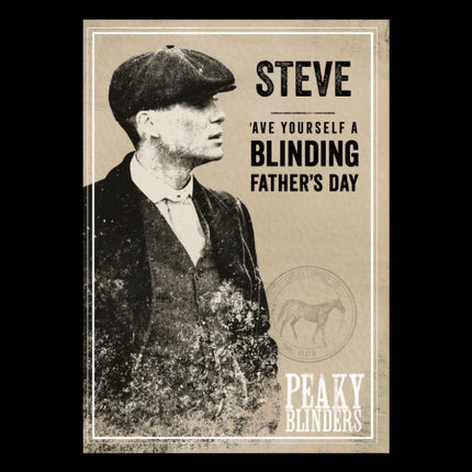 Peaky Blinders Personalised Blinding Father's Day Card - A5 Greeting Card