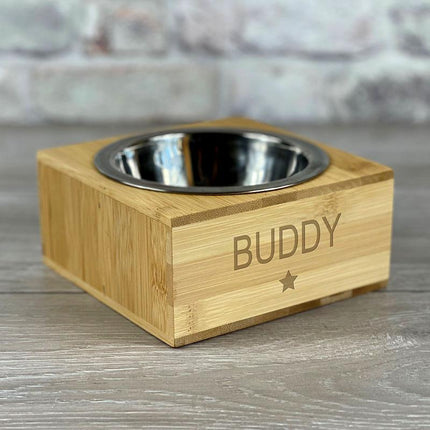 Personalised Bamboo Dog Bowls
