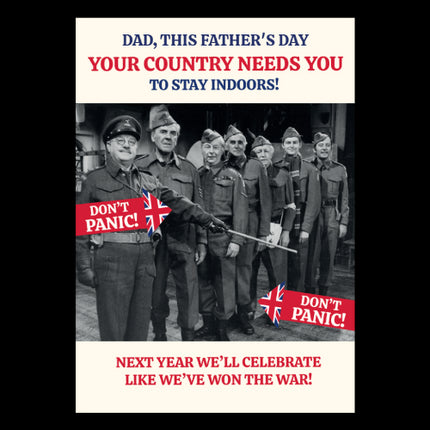 Dad's Army Personalised Father's Day Card - A5 Greeting Card