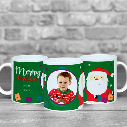 Christmas Mug - Santa's been Dark Green - Hexcanvas