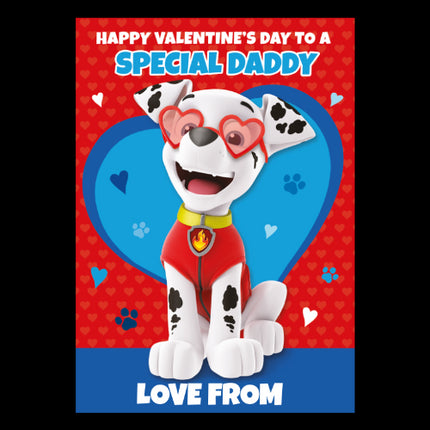 Paw Patrol Valentines dad-A5 Greeting Card