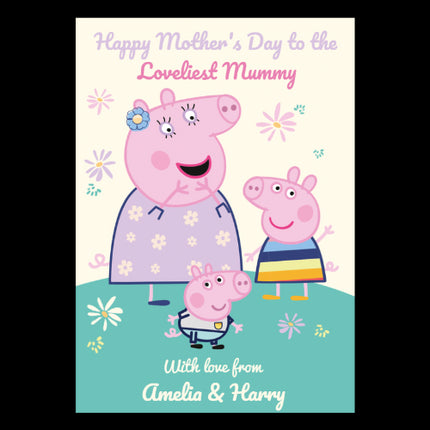 Peppa Pig Personalised Mother's Day A5 Greeting Card  - A5 Greeting Card