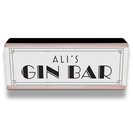 Personalite Light box - Art Nouveau Bar (Personalised)