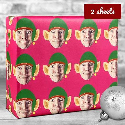 Christmas Gift Wrap Elf - Fuchsia - Hexcanvas