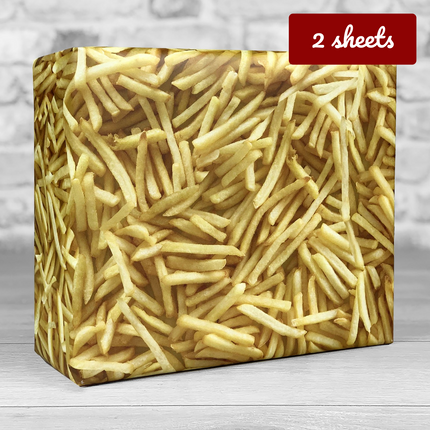 French Fries wrapping paper - Hexcanvas