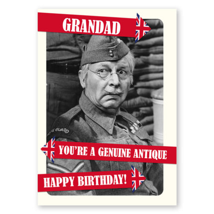 Dad's Army Personalised Genuine Antique Birthday Card - A5 Greeting Card