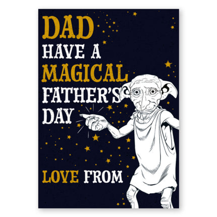 Harry Potter Personalised Name and Photo Upload Magical Father's Day Card