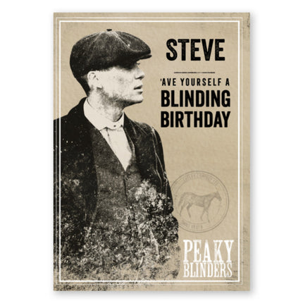 Peaky Blinders Personalised Blinding Birthday Card - A5 Greeting Card