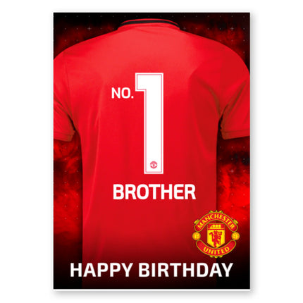 Manchester United Personalised Shirt Birthday Card - A5 Greeting Card