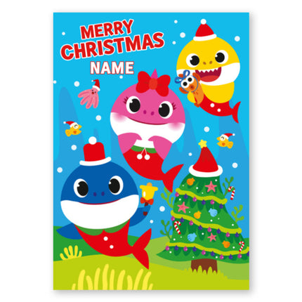 Baby Shark Christmas Card - A5 Greeting Card