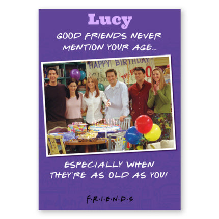 Friends Any Name Birthday Card - A5 Greeting Card
