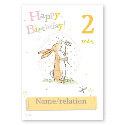 Guess How Much I Love You any age any name birthday card - A5 Greeting Card