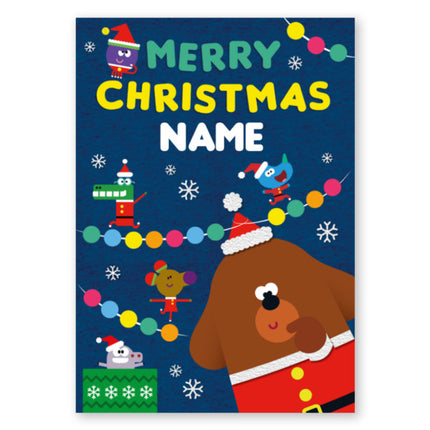 Hey Dugee merry Xmas santa card - A5 Greeting Card