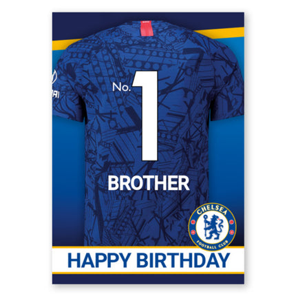 Chelsea Personalised Shirt Birthday Card - A5 Greeting Card