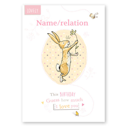 Guess How Much I Love You Birthday Card - A5 Greeting Card