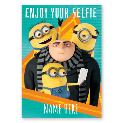 Minions Any Name Card - A5 Greeting Card