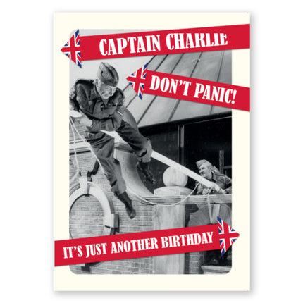 Dad's Army Personalised Captain Birthday Card - A5 Greeting Card