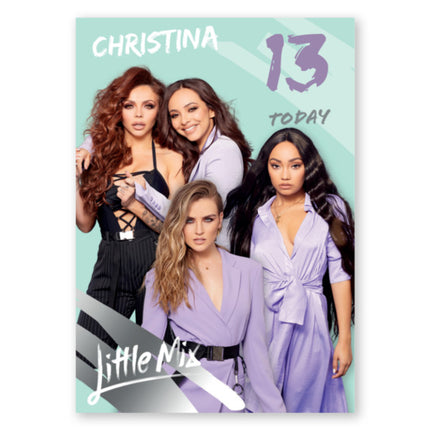 Little Mix Personalised Age Birthday Card - A5 Greeting Card