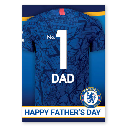Cheslea FC Personalised Father's Day Card - A5 Greeting Card