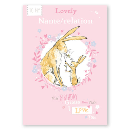 Guess How Much I Love You Card Any Relation - A5 Greeting Card