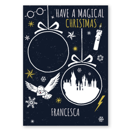 Harry Potter Any Name/Image Christmas Card - A5 Greeting Card