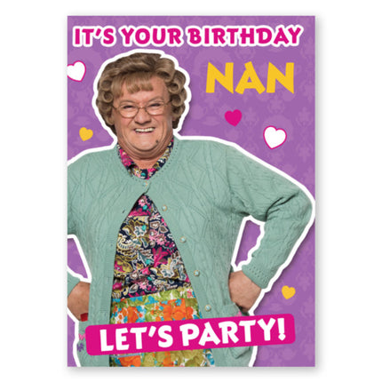 Mrs Brown's Boys Personalised Let's Party Birthday Card - A5 Greeting Card