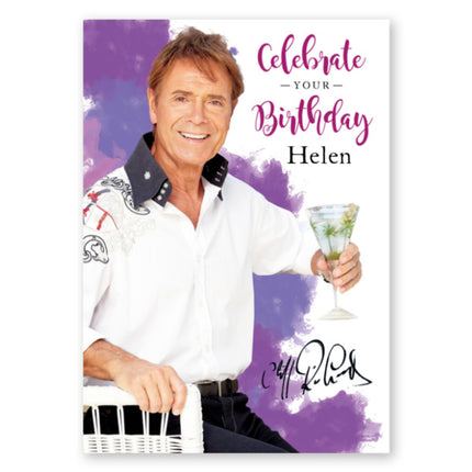 Cliff Richard Personalised Birthday Card - A5 Greeting Card