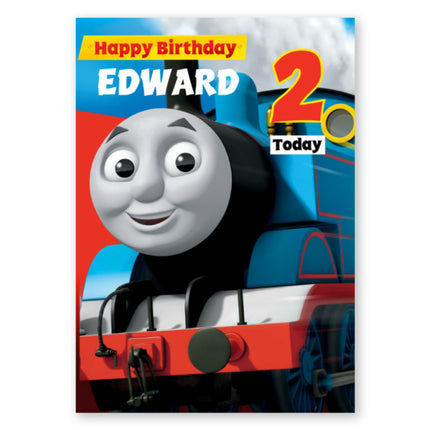 Thomas and Friends Personalised Name & Age Birthday Card - A5 Greeting Card
